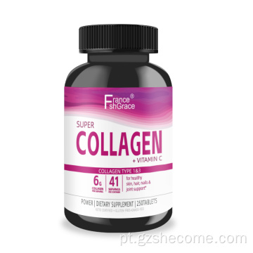 comprimidos multi -colágeno branqueando comprimidos de colágeno de pele